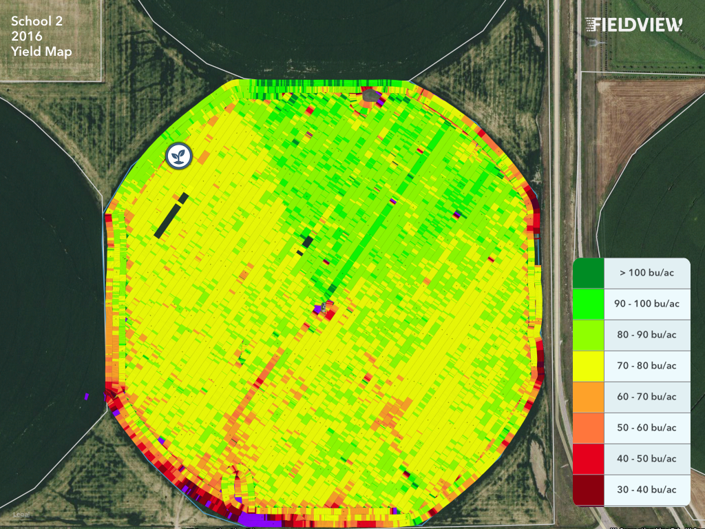 Difference in Chemigation Yeildmap