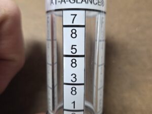 OIL LEVEL GAUGE GLASS TUBE ONLY